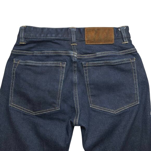 Best Made Co. | Men | Raw Selvedge Dark Wash Slim Straight Denim Jeans | 28x30 - Picture 10 of 13